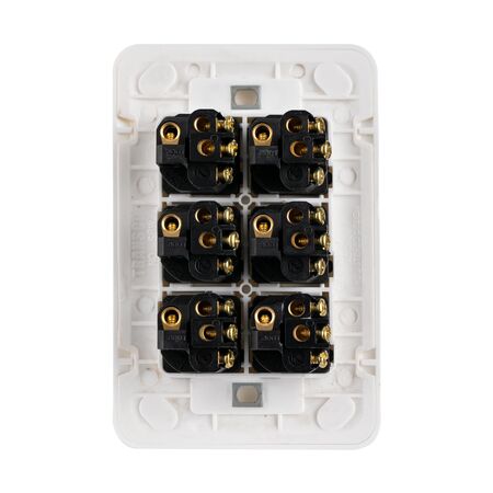 Switch 6 Gang 10 Amp Slim Wafer