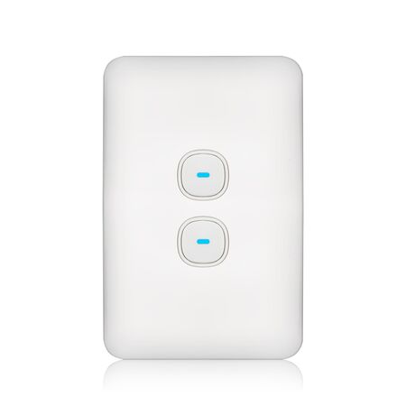 Switch 2 Gang 10 Amp Slim Elite