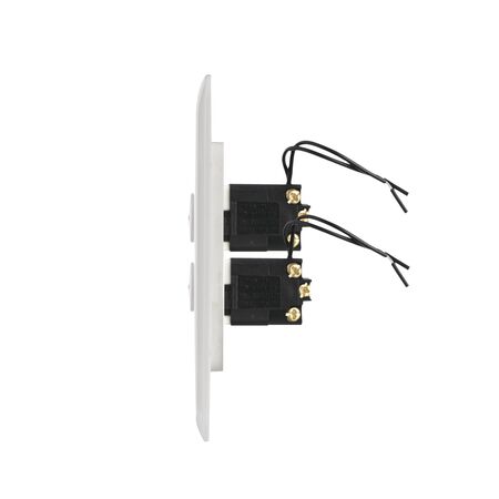 Switch 2 Gang 10 Amp Slim Elite