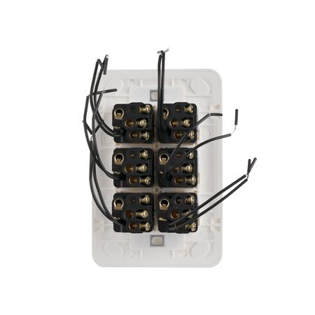 Switch 6 Gang 10 Amp Slim Elite