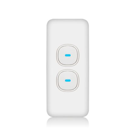 Architrave Switch 2 Gang 10 Amp Slim Elite