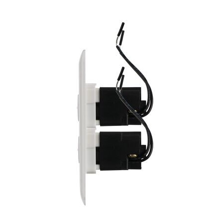 Architrave Switch 2 Gang 10 Amp Slim Elite