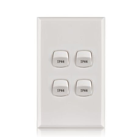 Switch 4 Gang Weatherproof 10 Amp