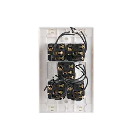 Glass Five Gang Switch With Built-In LED Push Button