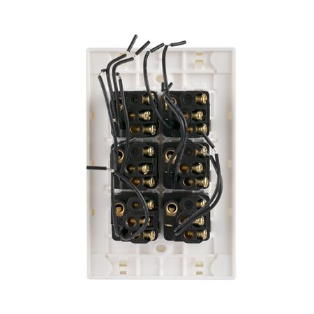 Glass Six Gang Switch With Built-In LED Push Button