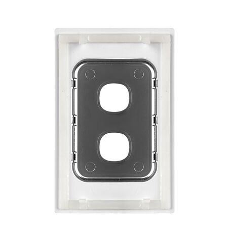 Glass Two Gang Switch Body And Cover Only
