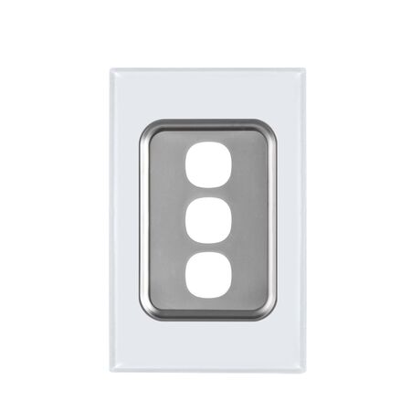Glass Three Gang Switch Body And Cover Only