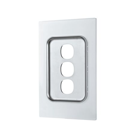 Glass Three Gang Switch Body And Cover Only