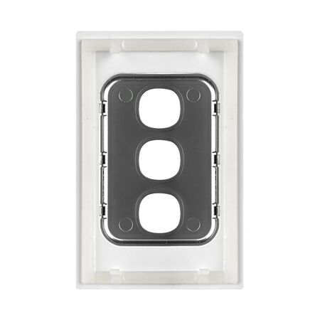 Glass Three Gang Switch Body And Cover Only