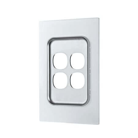 Glass Four Gang Switch Body And Cover Only