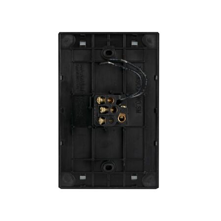 Glass Single Gang Switch With Built-In LED Push Button Black
