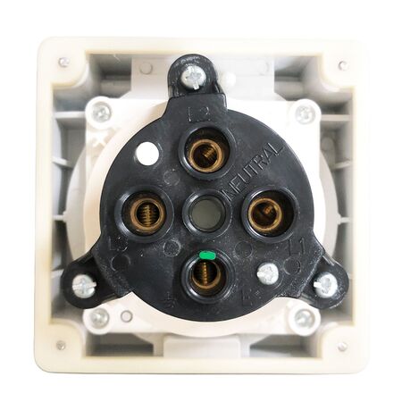 Three Phase Outlet Socket 4 Pin 10A IP66