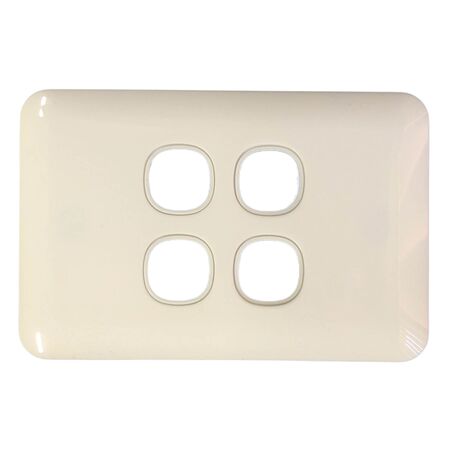 Switch 4 Gang 10 Amp Slim Wafer Body Cover