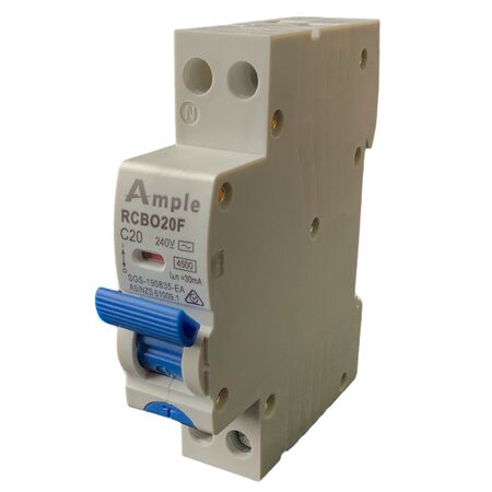 RCD/MCB Combination 20A 4.5KA Single Module