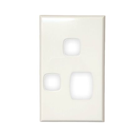 Single Power Point Vertical With Extra Switch