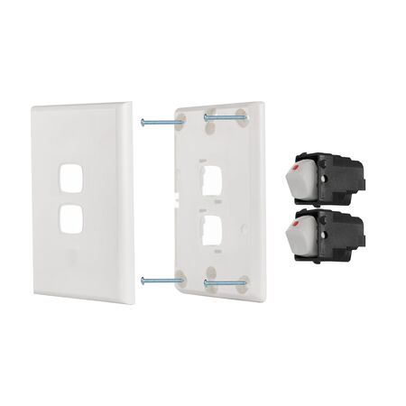 Switch 2 Gang 10 Amp