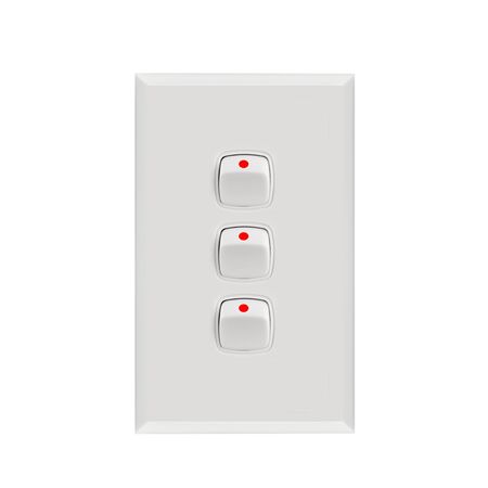 Switch 3 Gang 10 Amp