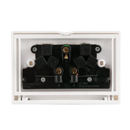IP65 Neon Indicated Double GPO With Lid