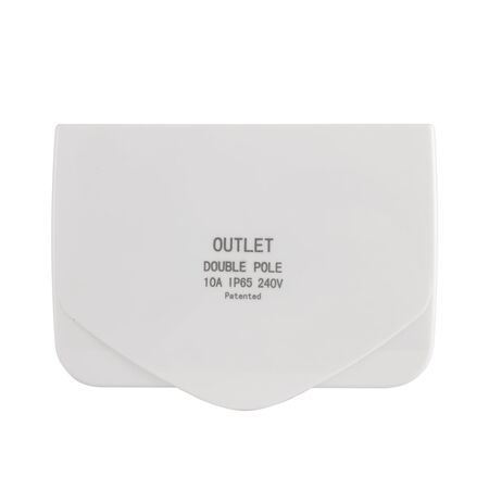 IP65 Double Pole Neon Indicated Double GPO With Lid