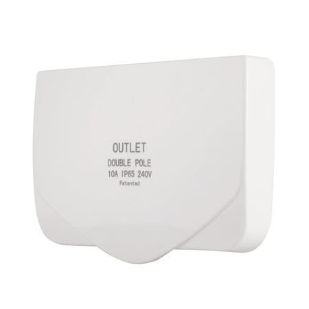 IP65 Double Pole Neon Indicated Double GPO With Lid