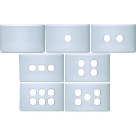 K Series 1 Gang Unloaded Switch Plates & Cover - KS/SW/UL1