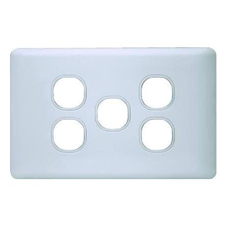 K Series 6 Gang Unloaded Switch Plates & Cover - KS/SW/UL6