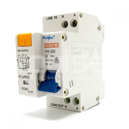 2 Pole 16Amp MCB/RCD 4.5KA Electronic Combo AC Type - RCBO/16E
