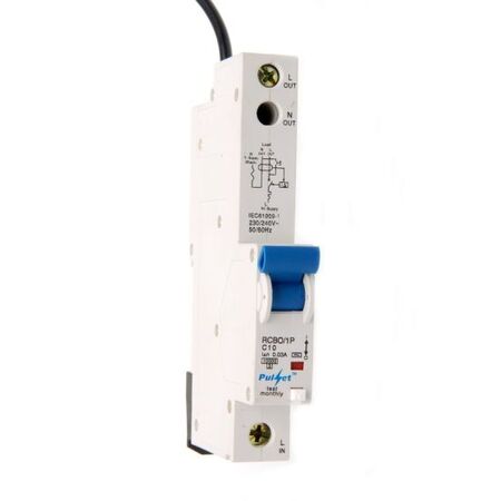 1 Pole 10Amp MCB/RCD 10KA Mechanical Combination AC Type - RCBO/1P10M