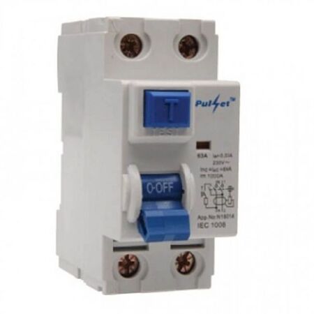 2 Pole 63Amp RCD 30mA AC Type - RCD2/63