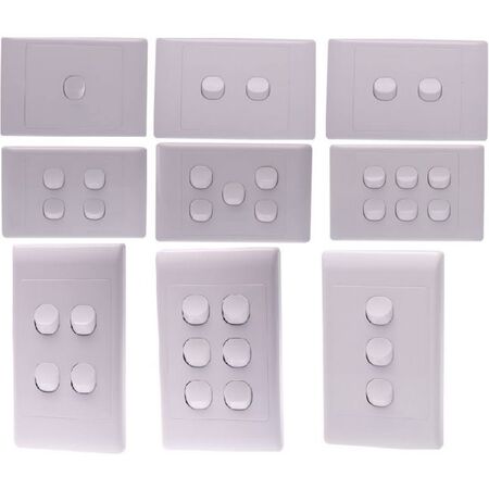 SL 6 Gang Switch - Vertical - SL/SW6/V