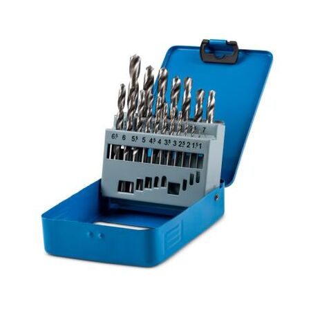 Drill Bit Set Metric High Speed Steel 19 Pieces 1-10mm
