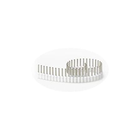 Bootlace Terminal Strip 0.5mm² White 50 Pieces 1 Strip