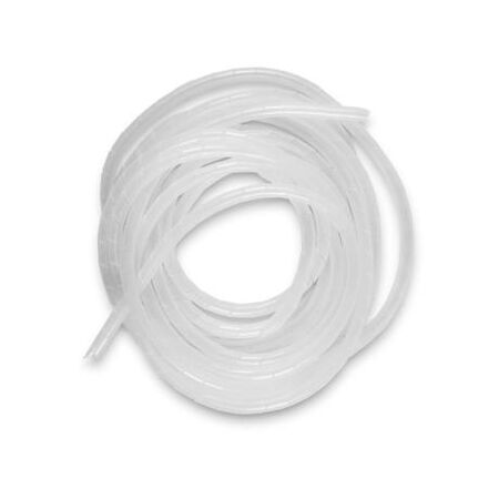 Spiral Wrap 6mm-ID Covers 5-12mm Cable White 5m