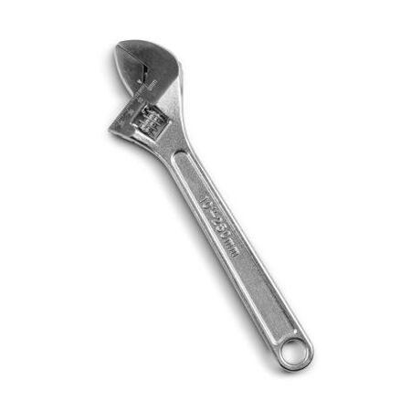 Adjustable Spanner Length 250mm Chrome Plated Engraved Metric Scale