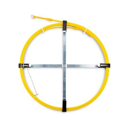 Cable Pull Through Flat Fish Rod 4m With Double Wheel Holder