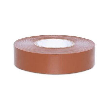 Tape Electrical PVC Width 18mm x Length 20m 0.18mm-Thick Brown