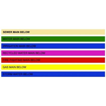 Underground Tape "Sewer Main Below" Width 150mm x Length 500m