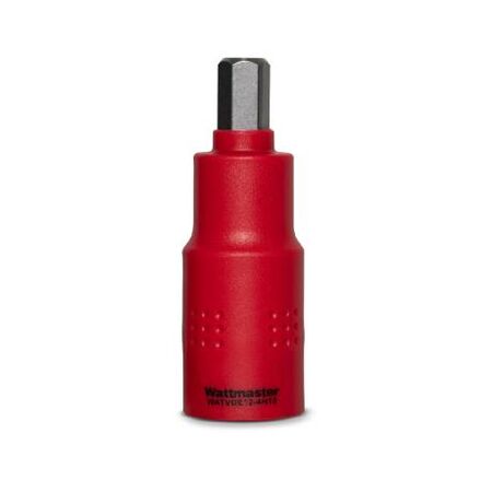 Hexagonal Socket Bit 10mm VDE Insulated 1000V 1/2" Drive Length 75mm