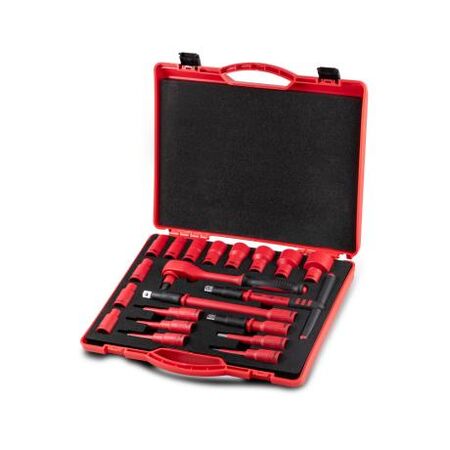 Socket Wrench Set 1/2" Drive VDE Insulated 20 Pieces