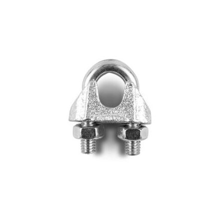 Wire Rope Grip 8mm (5/16) Bolt Galvanised Zinc Plated Thread M8