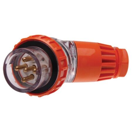 3 Phase 5 Round Pin Angled Plug - 20Amp - IP/PLA3PH520