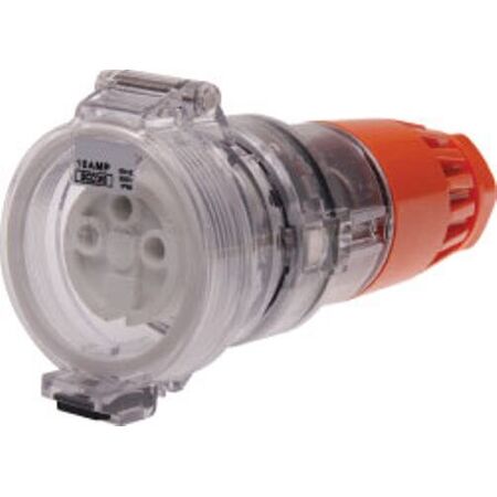 3 Round Pin Extension Socket - 20 Amp - IP/SCO3P20R