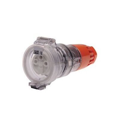 3 Round Pin Extension Socket - 32Amp - IP/SCO3P32R