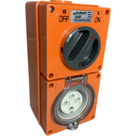 3 Phase 4 Round Pin Combo - 50Amp - RESISTIVE ORANGE - IP/CO3PH450/RO