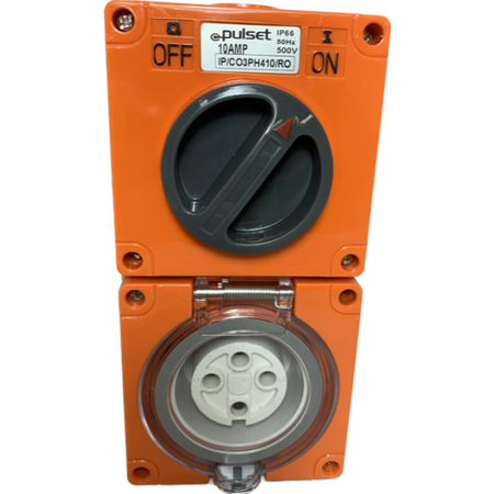 3 Phase 4 Round Pin Combo - 50Amp - RESISTIVE ORANGE - IP/CO3PH450/RO