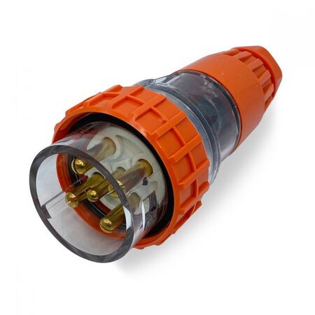 3 Phase 5 Pin Straight Plug - 40Amp - IP/PLS3PH540