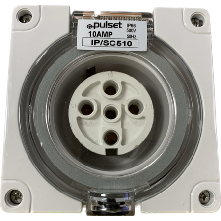 3 Phase 5 Round Pin Socket - 10Amp - IP/SC510