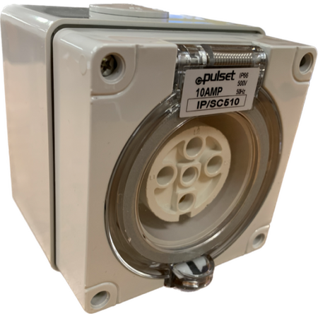 3 Phase 5 Round Pin Socket - 32Amp - RESISTIVE ORANGE - IP/SC532/RO