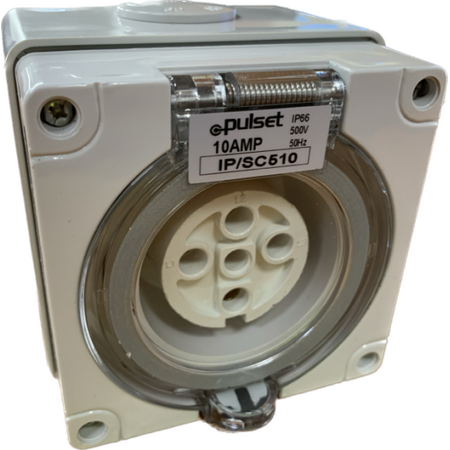 3 Phase 5 Round Pin Socket - 10Amp - IP/SC510