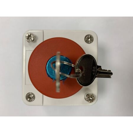 PUSH BUTTON - 1 MUSHROOM KEY WH - PB5-M188H29